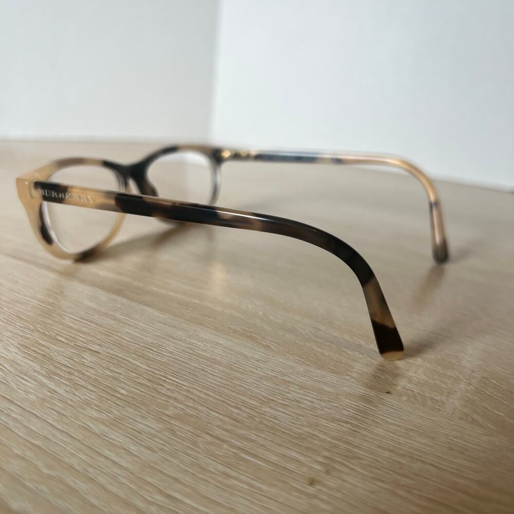 Burberry B2180 3501 Eyeglasses Beige Tan Tortoise Frames 52-16-140 Italy - Picture 8 of 12